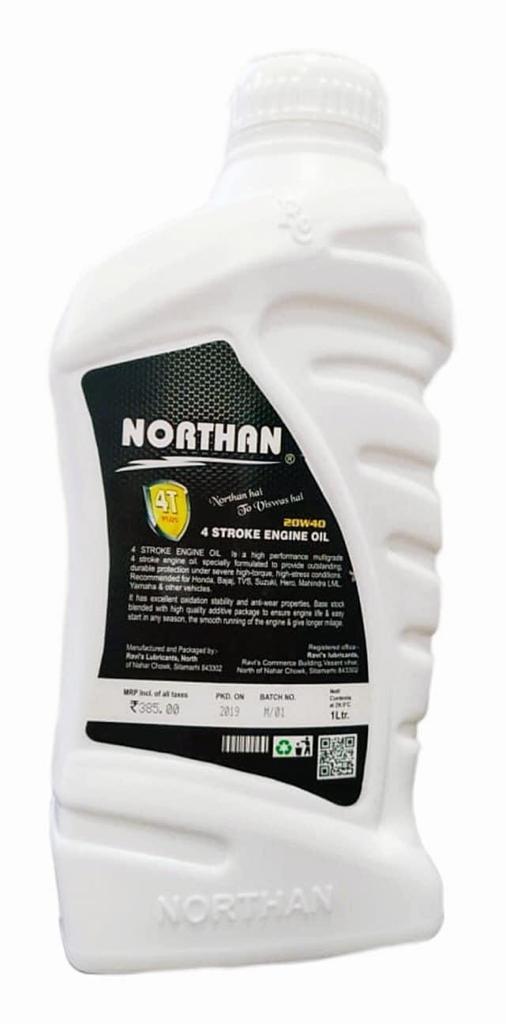 4T Oil 20W40<br>
4Stroke Engine Oil | Northan Lubricants | 