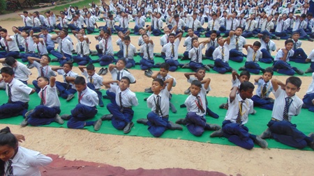 yoga day | St. Arvindo Academy | 